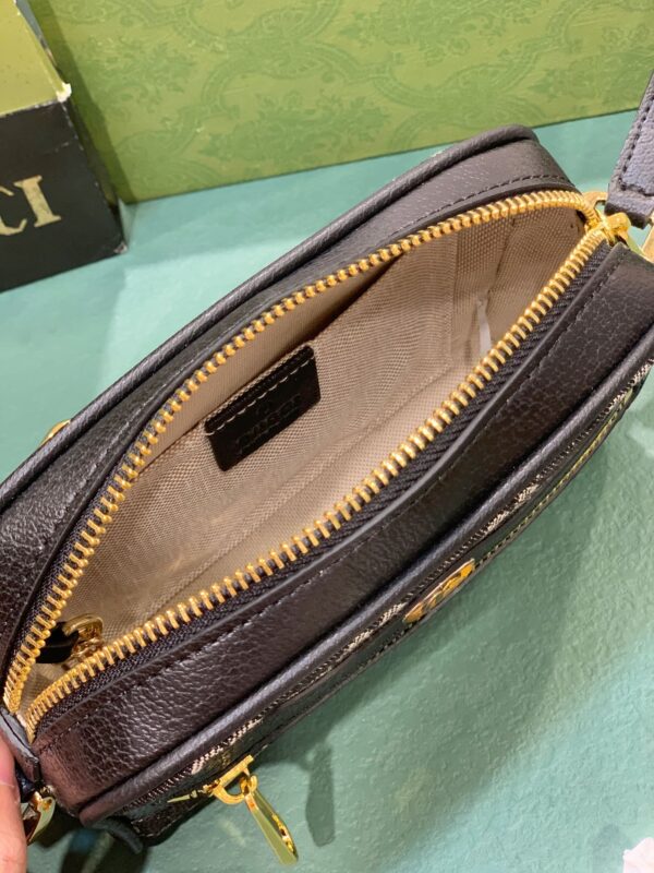 GUCCI OPHIDIA GG MINI BAG BLACK 17.5CM - Image 3