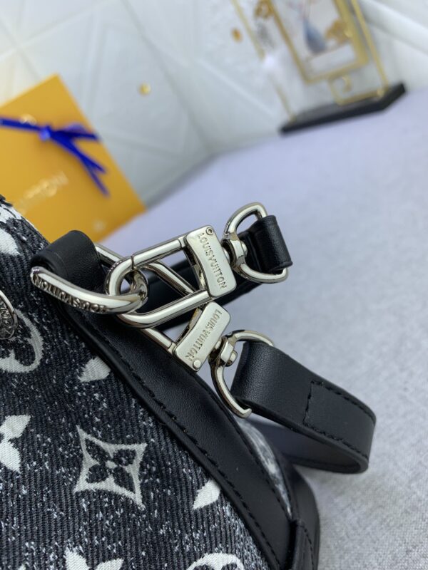 LOUIS VUITTON NANO NOÉ GRAY DENIM 16CM M46449 - Image 7
