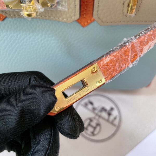 HERMES BIRKIN MINI GOLD HARDWARE EPSOM MULTICOLOR 20CM - Image 4