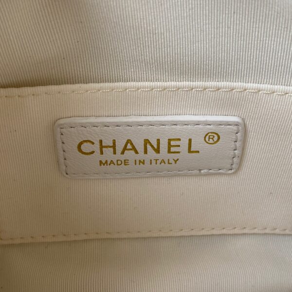 CHANEL SHOULDER BAG WHITE AS2856 - Image 6