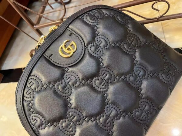 GUCCI GG MATELASSÉ LEATHER SMALL BAG BLACK 23CM ? - Image 4