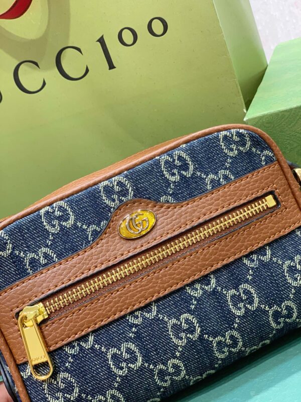 GUCCI OPHIDIA GG MINI BAG BLUE 17.5CM 517350 2KQGG 8375 - Image 6
