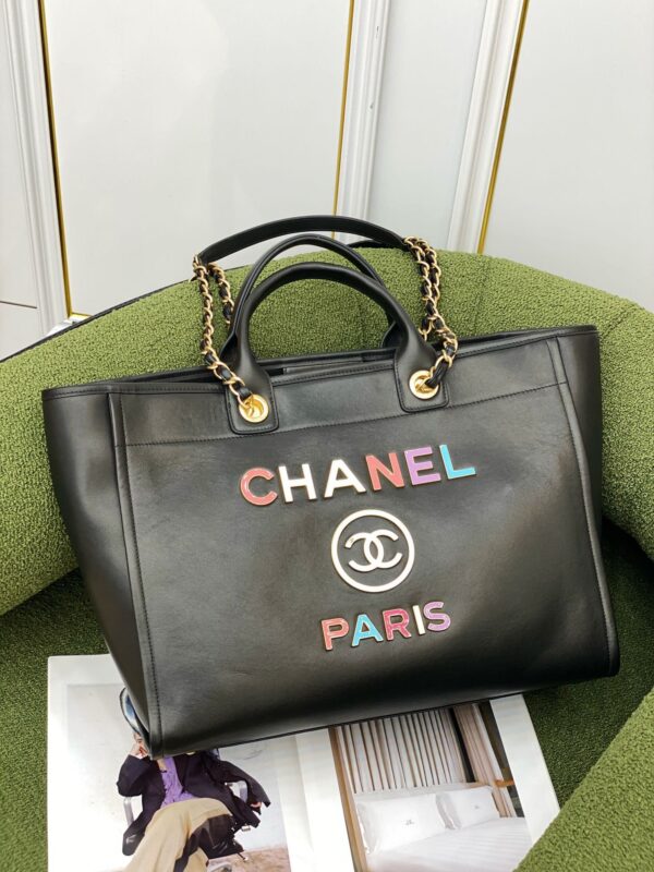 CHANEL LARGE SHOPPING BAG BLACK A66941 - Image 6
