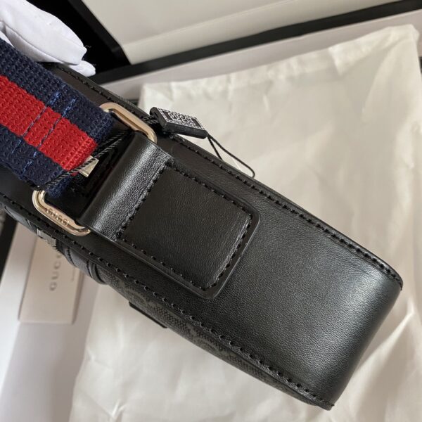 GUCCI MESSENGER GG SUPREME BLUE RED WEB SMALL BLACk - Image 6