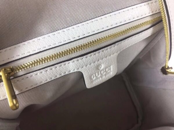 GUCCI WOMEN'S FLORA PRINT MONOGRAM BACKPACK WHITE 29CM - Image 7