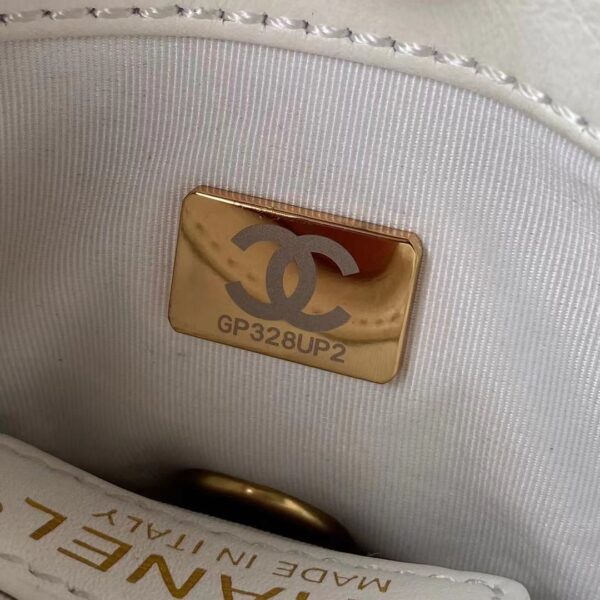 CHANEL CROSSBODY BAG WHITE AS2695 - Image 5