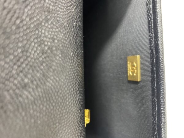 CHANEL SMALL TOP HANDLE FLAP BAG BLACK AS3652 B09173 94305 - Image 4