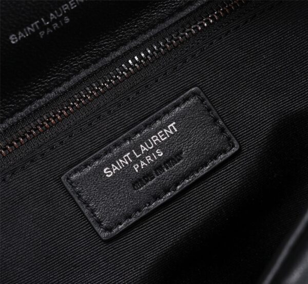 SAINT LAURENT PUFFER SMALL CHAIN BAG IN QUILTED BLACK NOIR 5774761EL081000 - Image 6