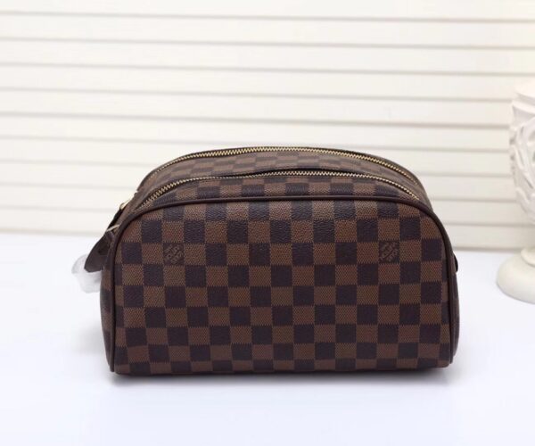 LOUIS VUITTON TOILETRY COSMETIC BAG BROWN CANVAS 28CM  N47624 - Image 7