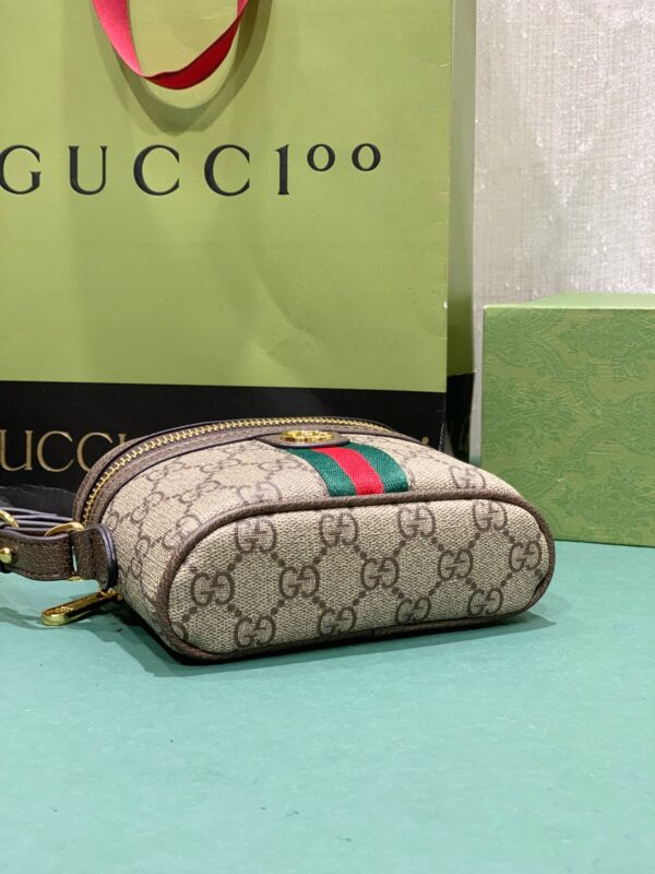 GUCCI BEIGE GG SUPREME OPHIDIA COSMETIC CASE 15.5CM - Image 4