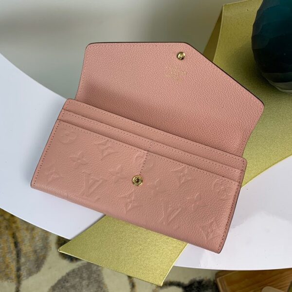 Louis Vuitton Aurore Monogram Empreinte Wallet 20cm Pink - Image 4