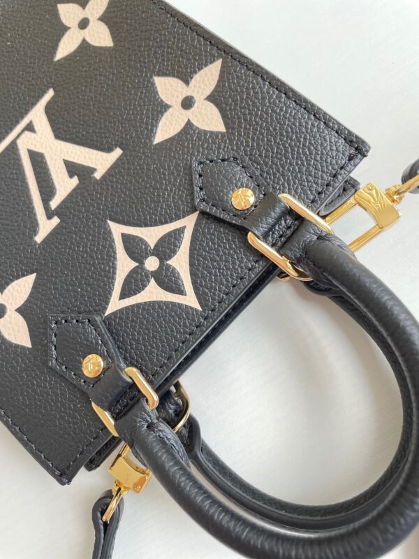 LOUIS VUITTON PETIT SAC PLAT 17CM BLACK AND BEIGE M57937 - Image 4