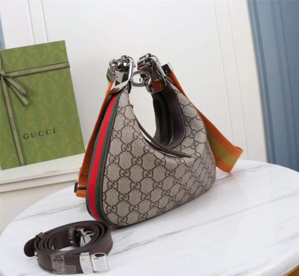 GUCCI GG ATTACHE LARGE SHOULDER BAG 23CM 702823 96GRN 4091 - Image 3