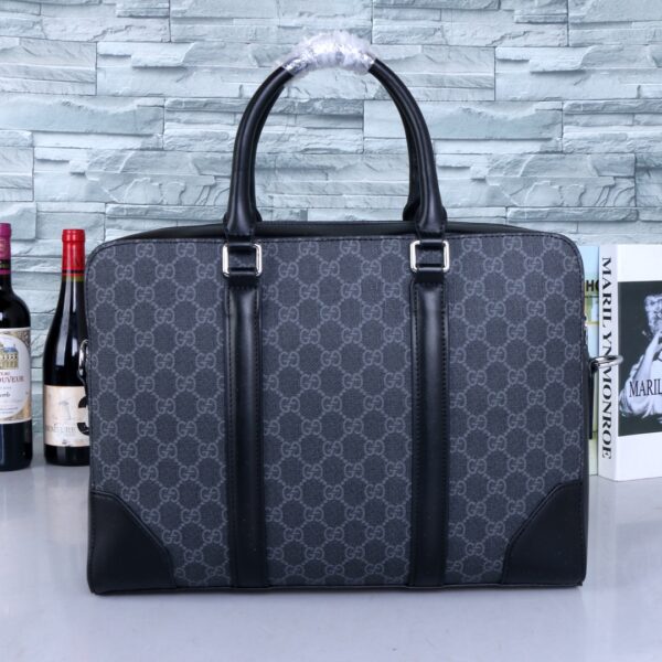 GUCCI GG BLACK BRIEFCASE 39CM 474135 K5RLN 1095 - Image 3