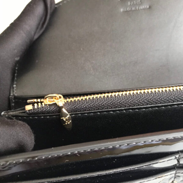LOUIS VUITTON SARAH MONOGRAM WALLET BLACK 19CM - Image 7