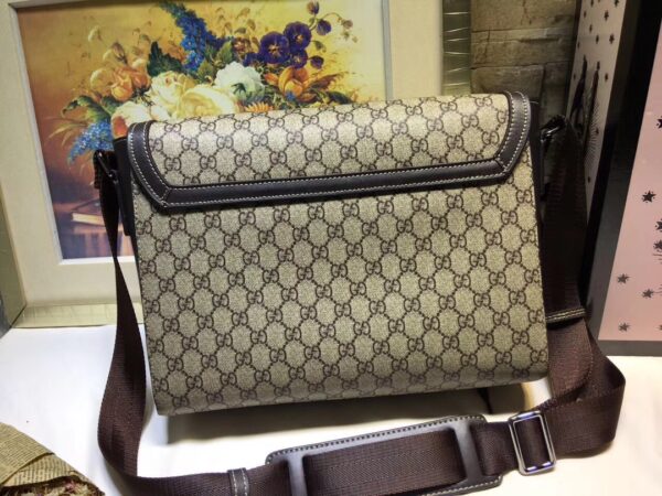 GUCCI GG SUPREME MESSENGER BAG BEIGE 33CM 449171 KY9KN 9886 - Image 3