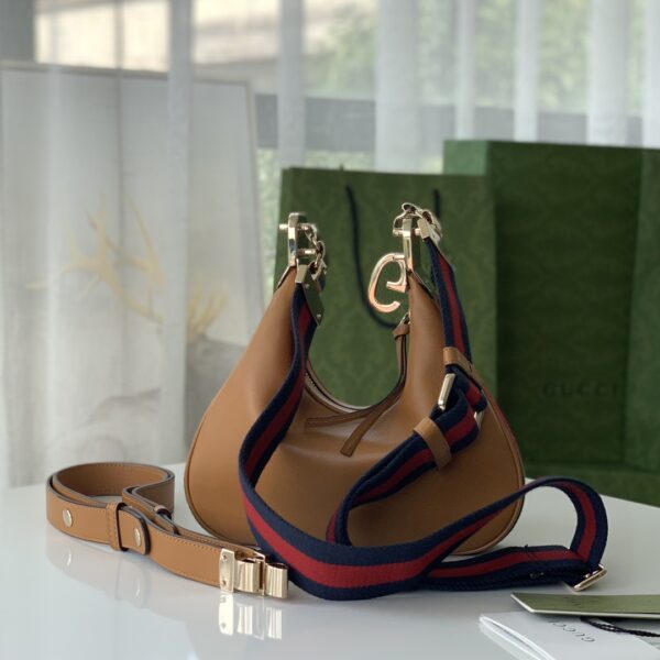 GUCCI GG ATTACHE SMALL SHOULDER BAG IN ORANGE 23CM 702823 UXWBG 3162 - Image 8