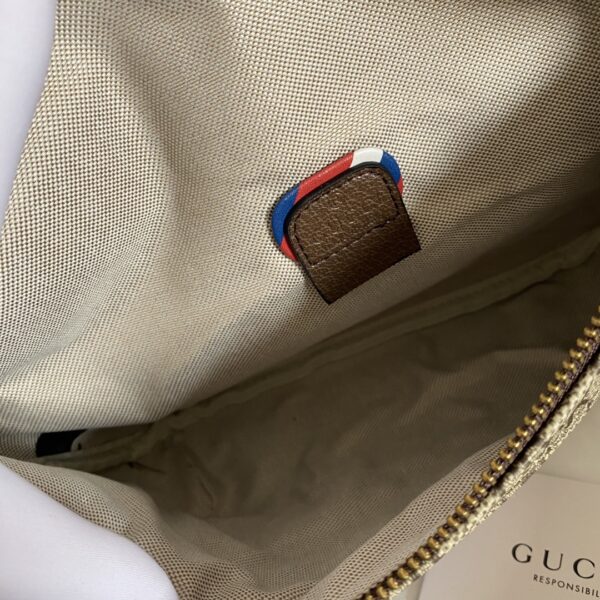 GUCCI COURRIER WAIST BAG GG SUPREME BEIGE EBONY 28CM - Image 6