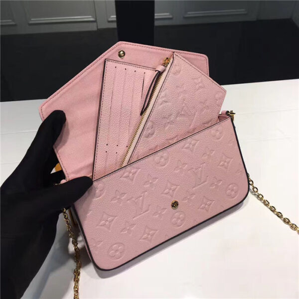 LOUIS VUITTON FÉLICIE POCHETTE ROSE PINK M67856 - Image 4