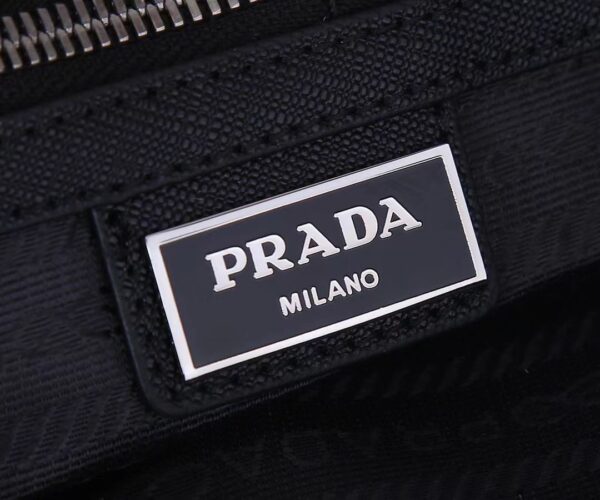 PRADA RE-NYLON SHOULDER BAG BLACK 1BC167RV44F0002VB1M - Image 2