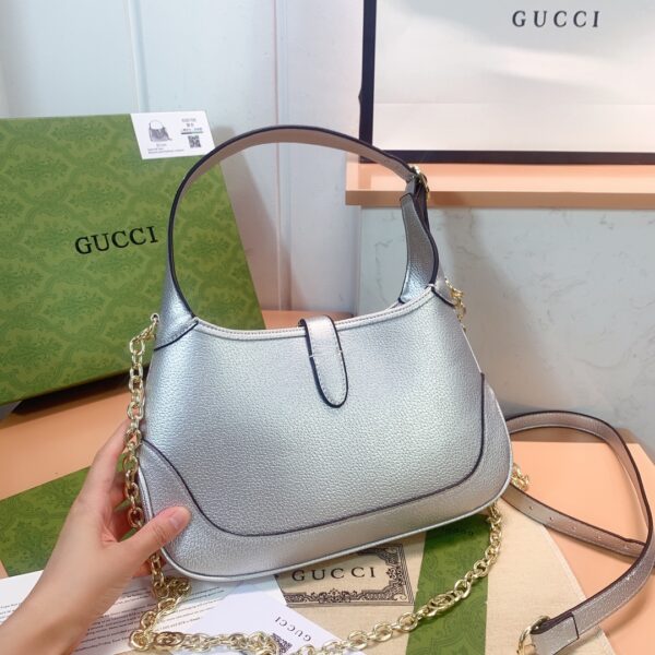 GUCCI JACKIE 1961 LAME MINI BAG SILVER 675799 1TR0G 8106 - Image 6