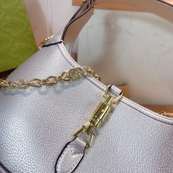 GUCCI JACKIE 1961 LAME MINI BAG SILVER 675799 1TR0G 8106 - Image 5