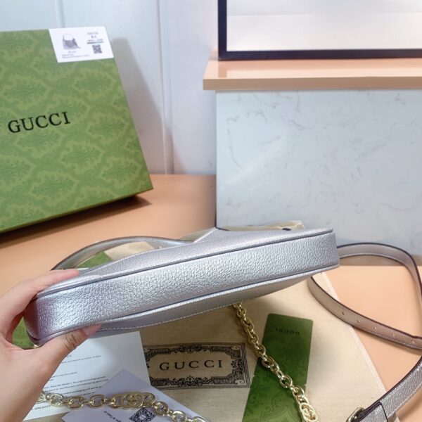 GUCCI JACKIE 1961 LAME MINI BAG SILVER 675799 1TR0G 8106 - Image 4