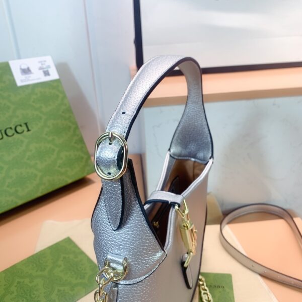 GUCCI JACKIE 1961 LAME MINI BAG SILVER 675799 1TR0G 8106 - Image 3