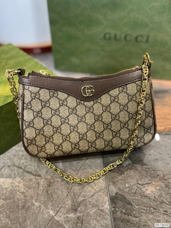 GUCCI OPHIDIA GG SMALL HANDBAG BEIGE 735132 FABLE 9442 - Image 9
