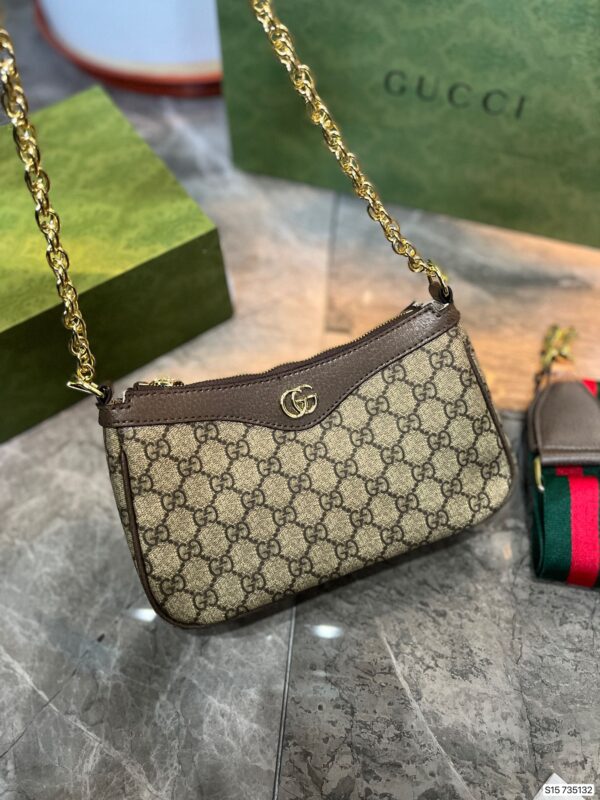GUCCI OPHIDIA GG SMALL HANDBAG BEIGE 735132 FABLE 9442 - Image 8