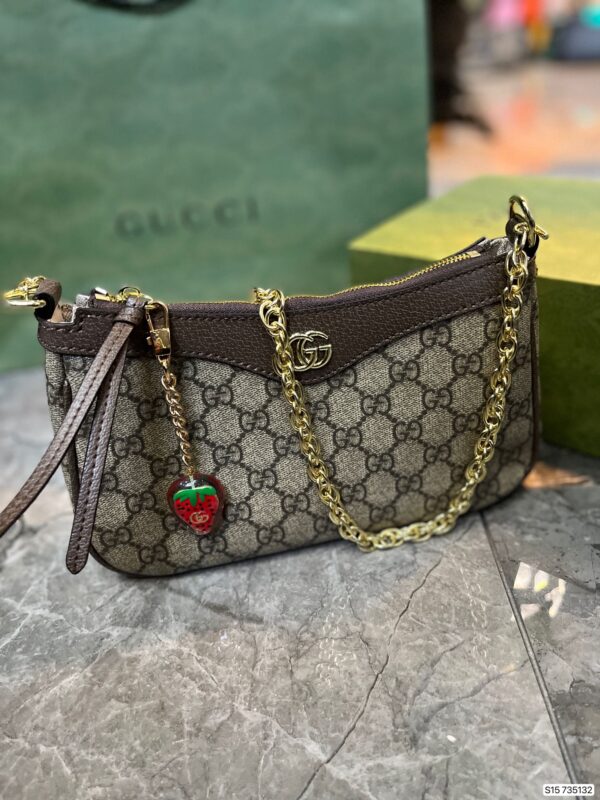 GUCCI OPHIDIA GG SMALL HANDBAG BEIGE 735132 FABLE 9442 - Image 7
