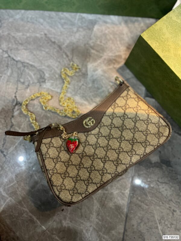 GUCCI OPHIDIA GG SMALL HANDBAG BEIGE 735132 FABLE 9442 - Image 6