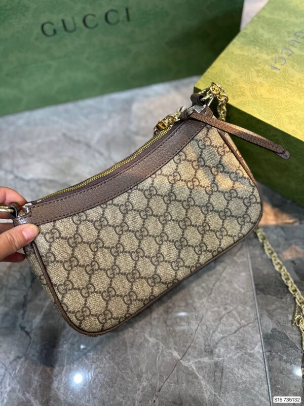 GUCCI OPHIDIA GG SMALL HANDBAG BEIGE 735132 FABLE 9442 - Image 5