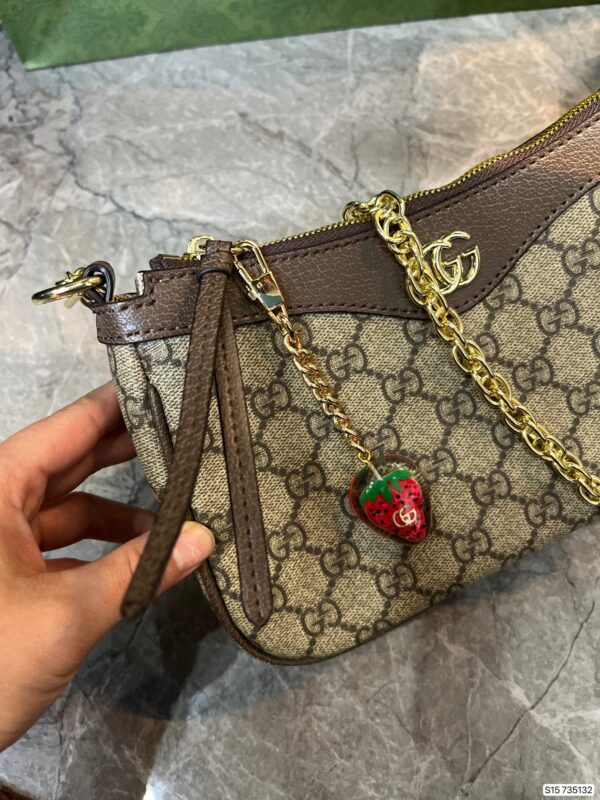 GUCCI OPHIDIA GG SMALL HANDBAG BEIGE 735132 FABLE 9442 - Image 3