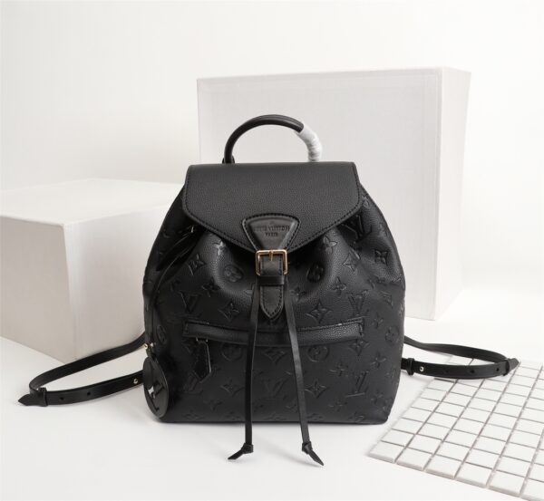 LOUIS VUITTON MONTSOURIS BACKPACK BLACK M45205 - Image 3
