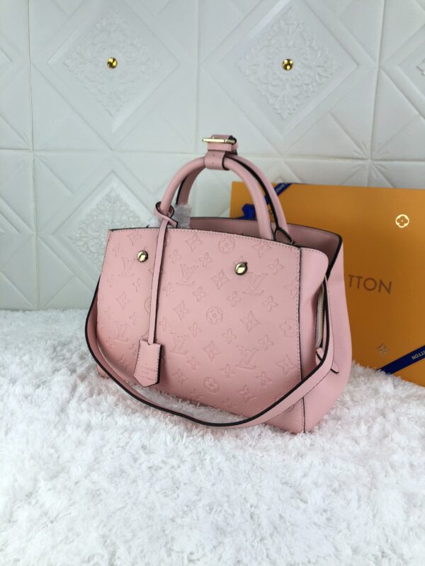 LOUIS VUITTON MONTAIGNE BB EMPREINTE NOIR PINK 33CM - Image 3