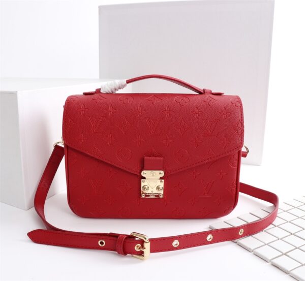 LOUIS VUITTON POCHETTE METIS RED 25CM - Image 9
