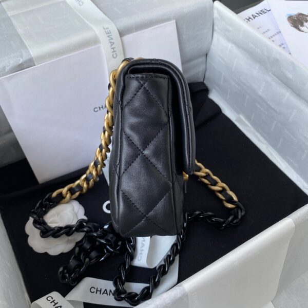 CHANEL MINI FLAP BAG BLACK AS3205 - Image 8