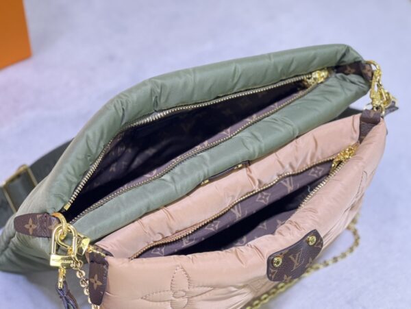 LOUIS VUITTON MAXI MULTI POCHETTE ACCESSOIRES BEIGE GREEN 34CM M58977 - Image 2