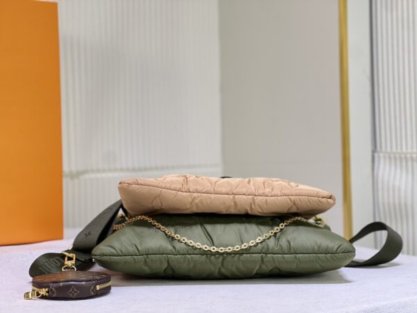 LOUIS VUITTON MAXI MULTI POCHETTE ACCESSOIRES BEIGE GREEN 34CM M58977 - Image 5