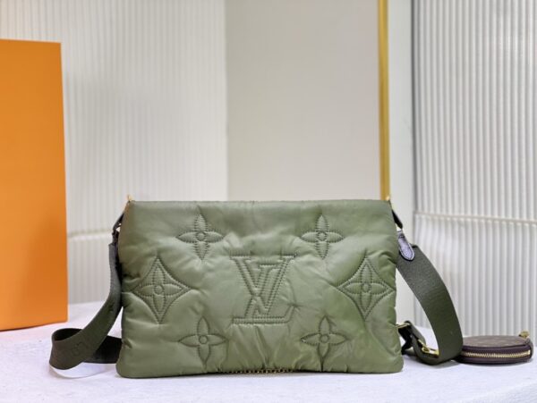 LOUIS VUITTON MAXI MULTI POCHETTE ACCESSOIRES BEIGE GREEN 34CM M58977 - Image 6