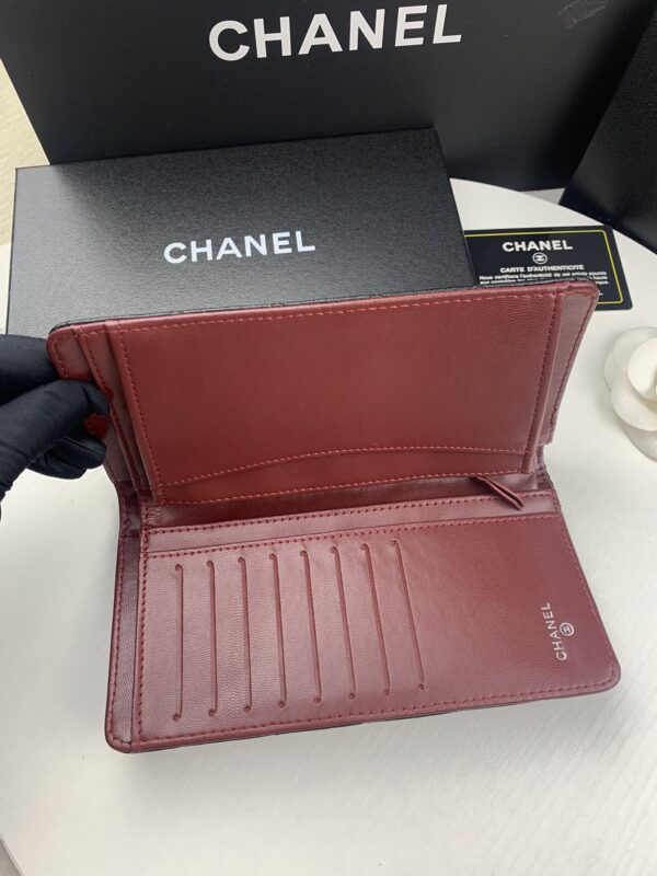 CHANEL BLACK CAVIAR LEATHER CLASSIC LONG FLAP WALLET 19.5CM - Image 7