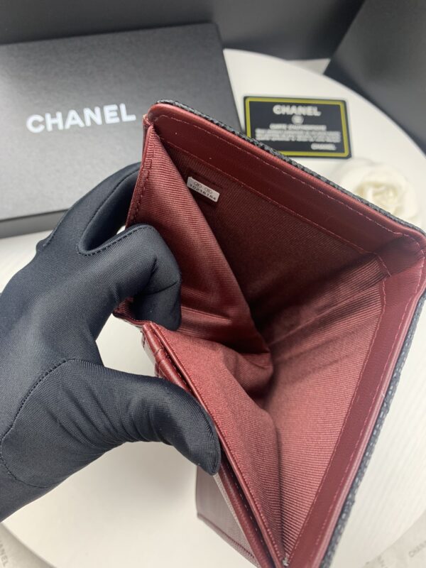 CHANEL BLACK CAVIAR LEATHER CLASSIC LONG FLAP WALLET 19.5CM - Image 2
