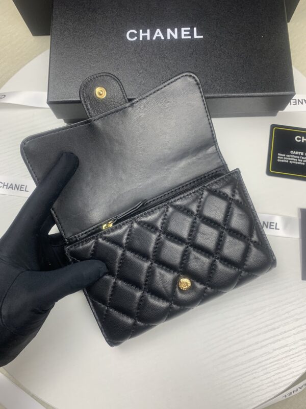 CHANEL CLASSIC CARD HOLDER BLACK 15CM - Image 5