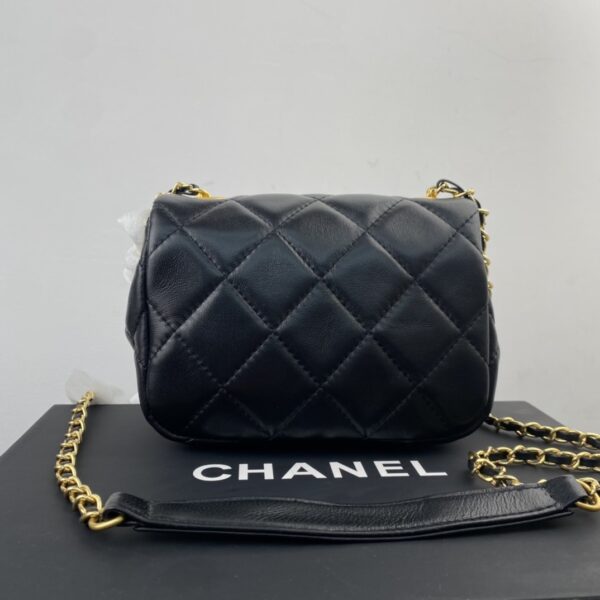 CHANEL MINI CC MATELASSE FLAP BLACK 18CM - Image 6