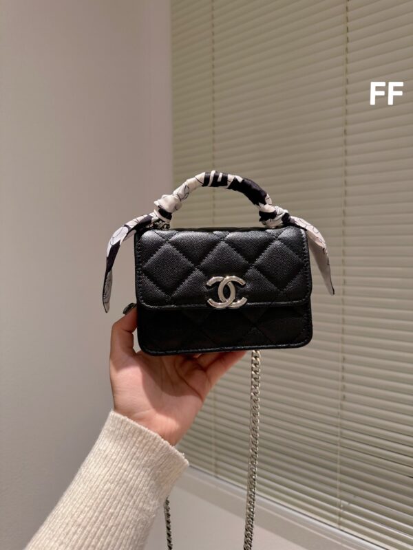 CHANEL MINI WOC S22 BLACK 16CM - Image 7