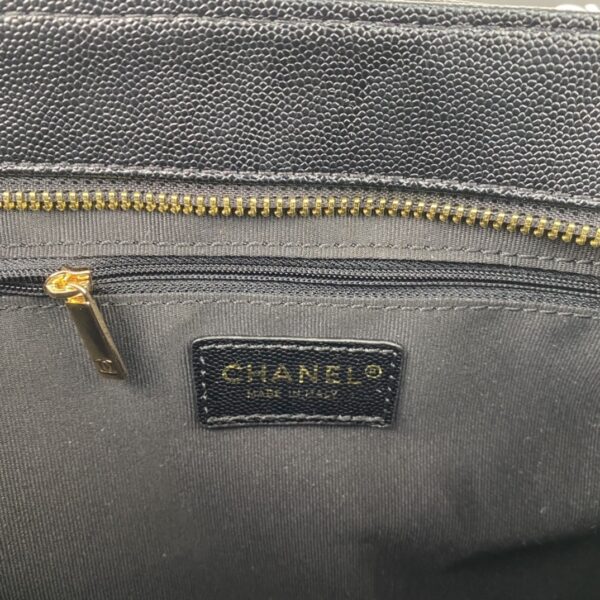 CHANEL MEDALLION TOTE BAG BLACK 30CM - Image 9