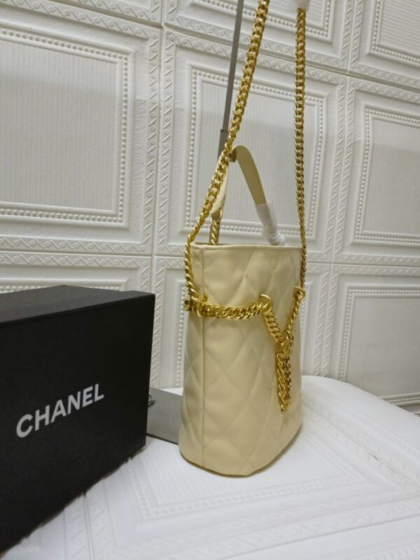 CHANEL DRAWSTRING BAG YELLOW AS3116 B07634 94305 - Image 3