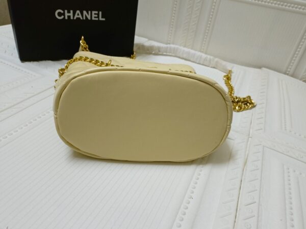 CHANEL DRAWSTRING BAG YELLOW AS3116 B07634 94305 - Image 7