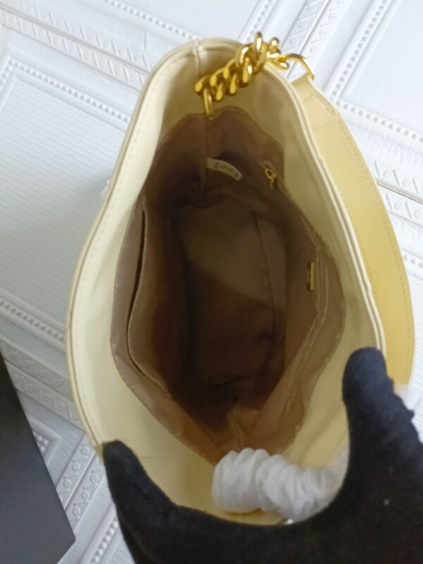 CHANEL DRAWSTRING BAG YELLOW AS3116 B07634 94305 - Image 6